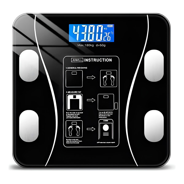 Balança Digital Bioimpedância Bluetooth Aplicati...