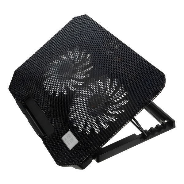 Base Suporte Resfriador Notebook 2 Coolers LED Inf...