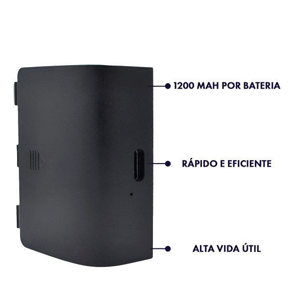 Bateria Recarregável com Cabo USB Controle Vídeo Game