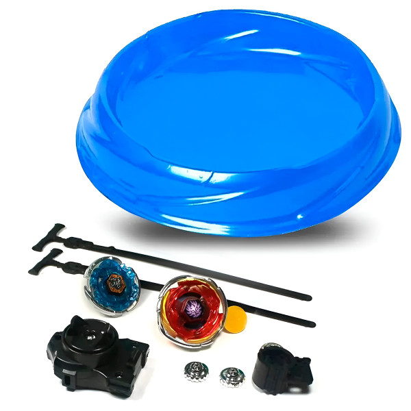 Brinquedo 2 BeyBlade Metal Lançador Fusion Peão ...