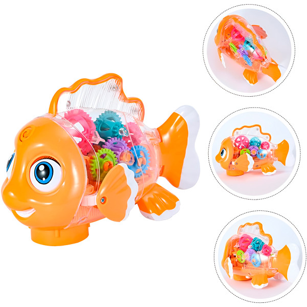 Brinquedo Bebê Peixe Fujão Músicas Luzes Movime...