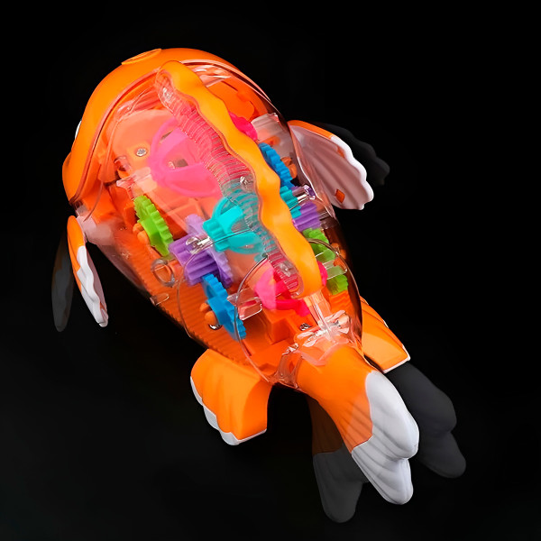 Brinquedo Bebê Peixe Fujão Músicas Luzes Movimento