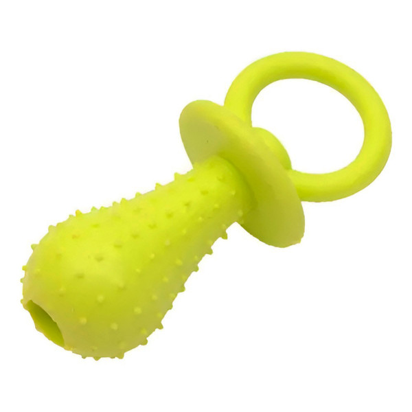 Brinquedo Mordedor Formato Chupeta para Pets com Guizo
