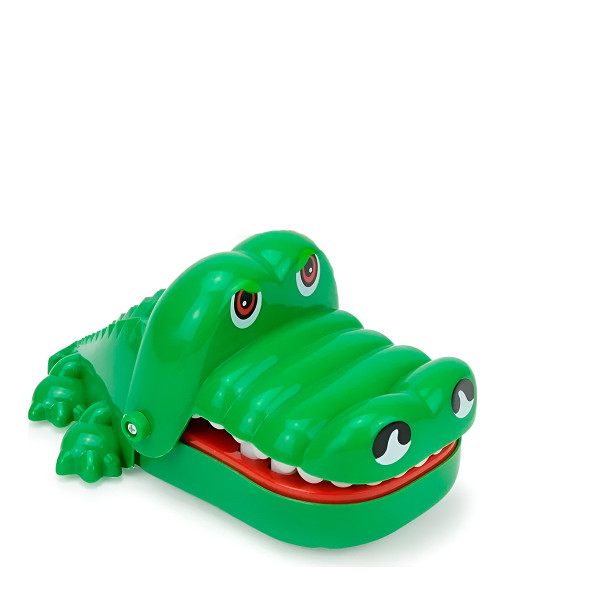 Brinquedo Pegadinha Crocodilo Morde Dentes Desafio...