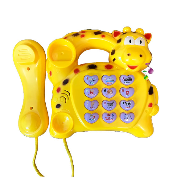 Brinquedo Telefone Musical Girafa Educativo Sons Colorido