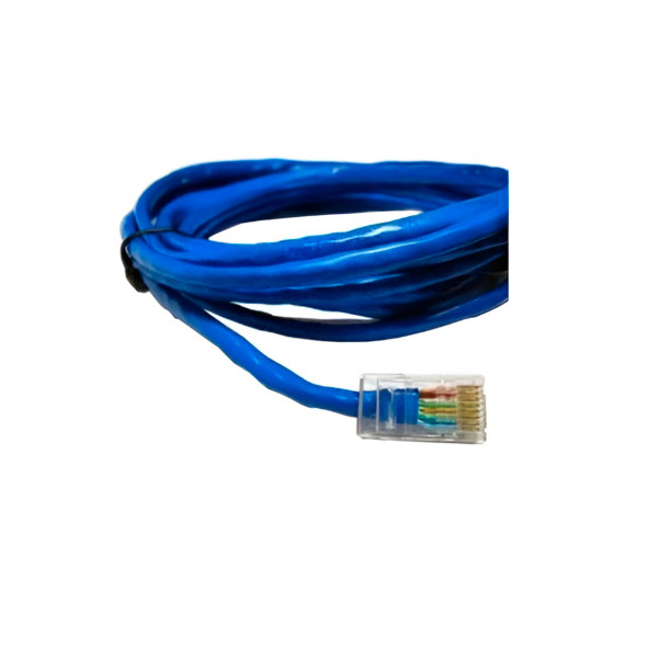 Cabo de Rede 3 Metros Lan Internet Crimpado Azul Ethernet