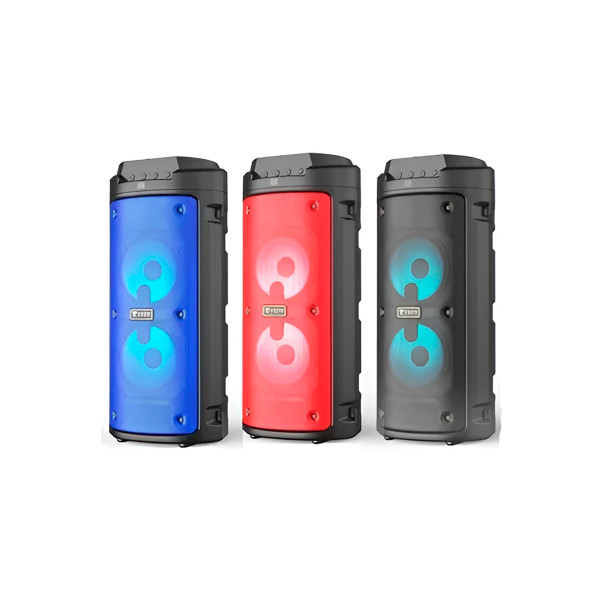 Caixa de Som Alto Falante Microfone Bluetooth Luz ...