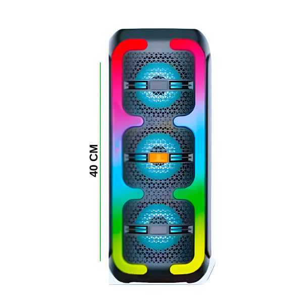 Caixa de Som RGB LED Recarregável Bluetooth Funções