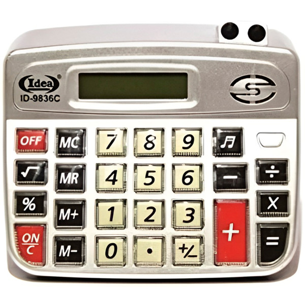 Calculadora Grande Eletrônica 8 Dígitos Visor LC...