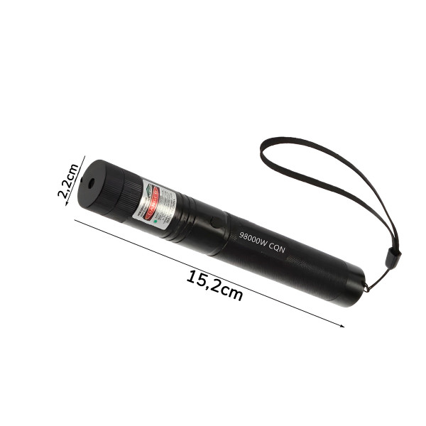 Caneta Laser Verde Potente Longo Alcance Recarregável