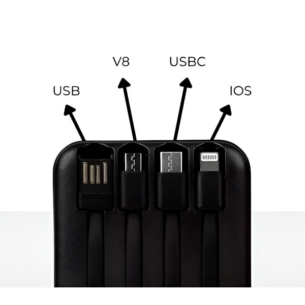 Carregador Portátil 2000mAh Sem Fio Power Bank Lanterna