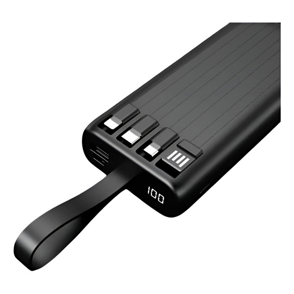 Carregador Portátil 2000mAh Sem Fio Power Bank Lanterna