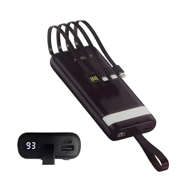 Carregador Portátil 2000mAh Sem Fio Power Bank Lanterna