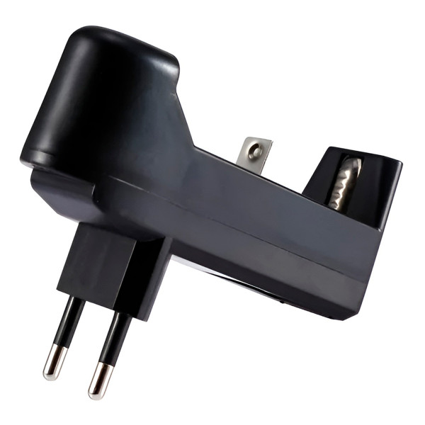 Carregador Universal de Bateria Pilha Regulável Bivolt Preto