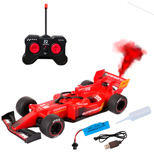 Carrinho Corrida Recarregável Controle Remoto LED...