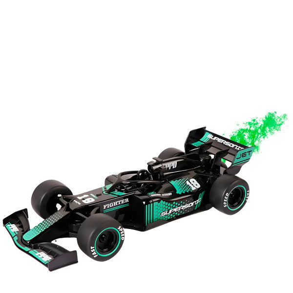 Carrinho Corrida Recarregável Controle Remoto LED Fumaça