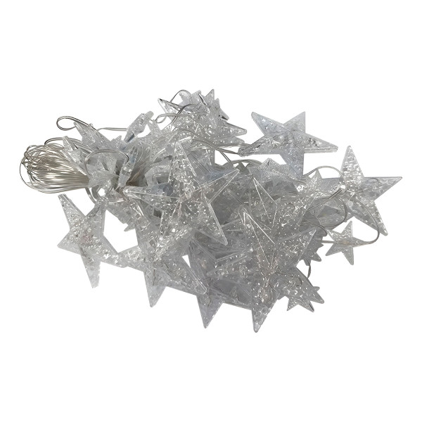 Cascata Estrelas 128 LEDs 8 Funções Uso Externo ...