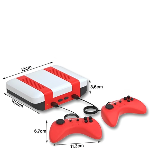 Clássico Vídeo Game Retrô 620 Jogos 2 Controles Brincadeira Clássico Vídeo Game Retrô 620 Jogos 2 Controles Brincadeira