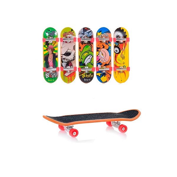 Conjunto 5 Skates de Dedo Fingerboards Brinquedo R...