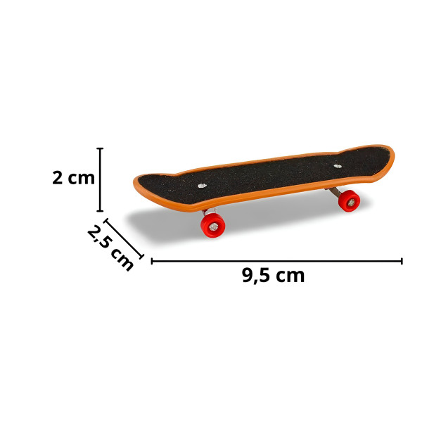 Conjunto 5 Skates de Dedo Fingerboards Brinquedo Radical