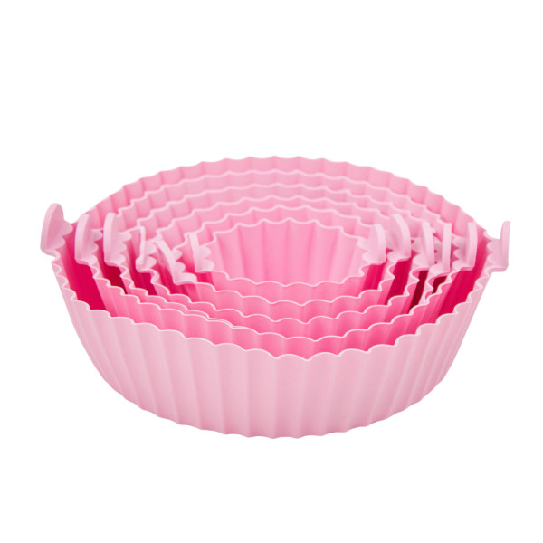 Conjunto 6 Formas Silicone Reutilizável Micro-ondas