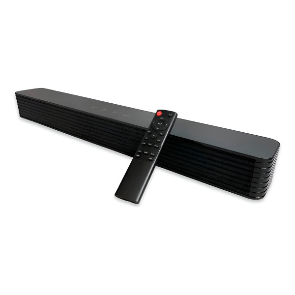 Conjunto Soundbar Subwoofer Bluetooth USB Som Preto