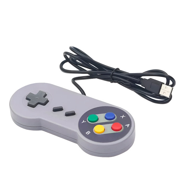 Controle Retrô Joystick USB Computador Tv Video G...