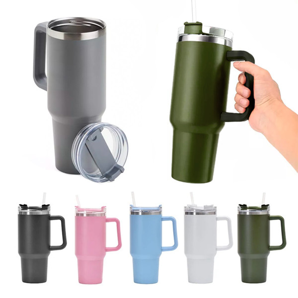 Copo Térmico Aço Inox 1200ml Caneca C/ Alça Can...