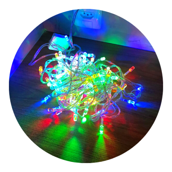 Cordão 100 Lâmpadas Led Pisca Pisca 10m 8 Funç�...