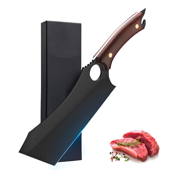 Cutelo Profissional Corte Culinária Churrasco Aço Inox
