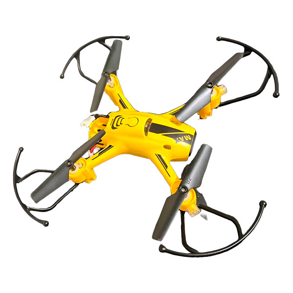 Drone Amador Controle Remoto Luzes Quadricóptero Amarelo