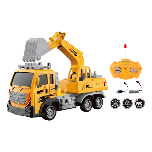 Escavadeira Controle Remoto Carrinho Diversão Escavação