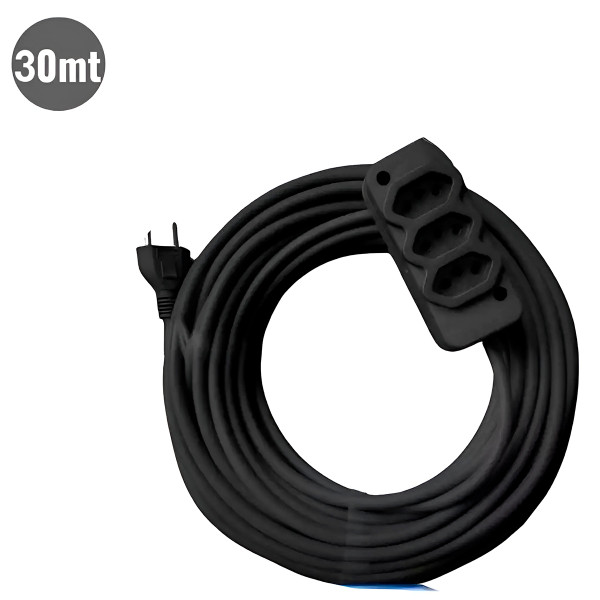 Extensão com Cabo PP 2x2,5mm 30 Metros Eletricida...