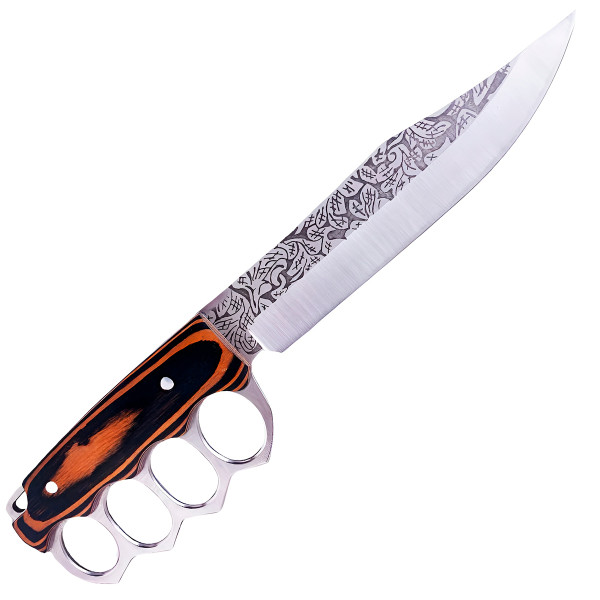 Faca Esportiva Soco Inglês Inox Punhal Bainha
