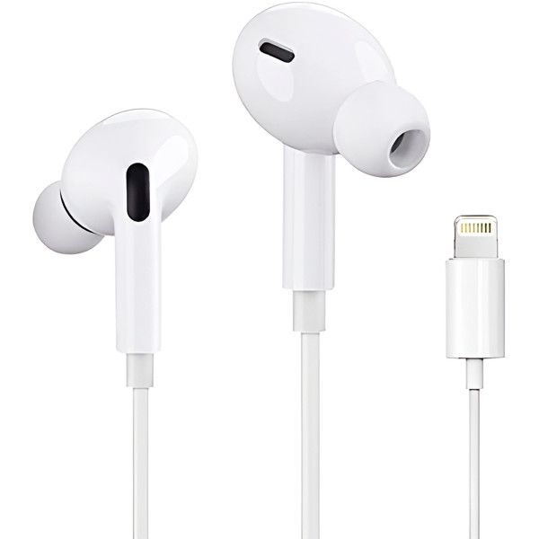 Fone com Fio Entrada IOS Branco Microfone Cancelam...