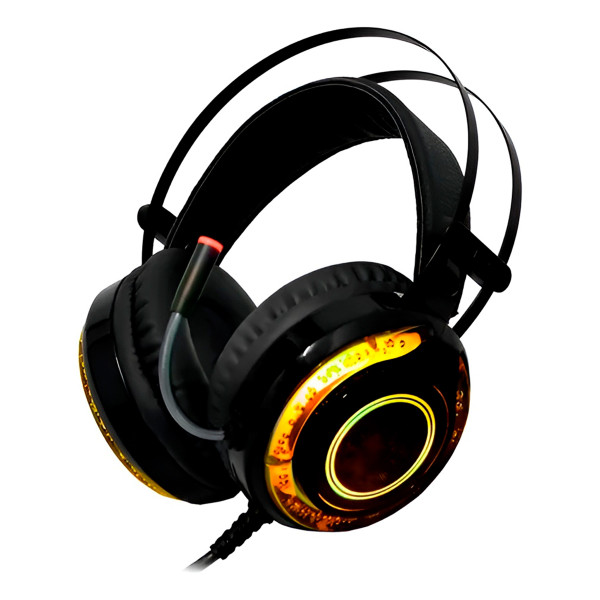 Fone de Ouvido Gamer com Fio RGB Headset Iluminação