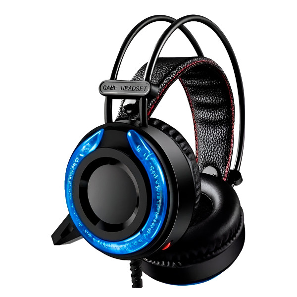 Fone de Ouvido Gamer com Fio RGB Headset Iluminação