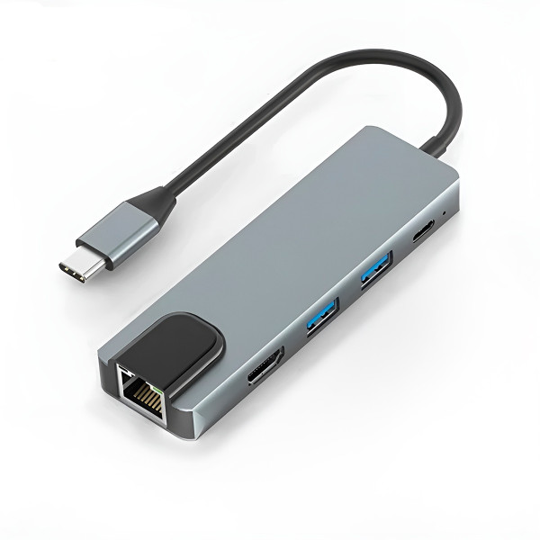 Hub USB C 5 em 1 Adaptador Informática Computador...