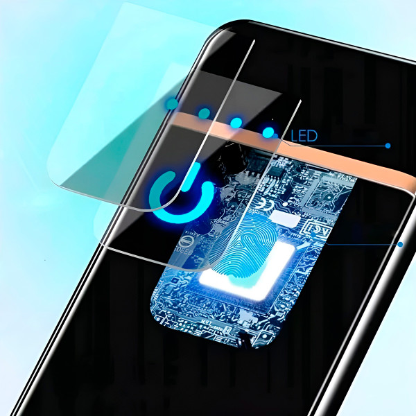 Isqueiro Inteligente Elétrico Recarregável USB Touch