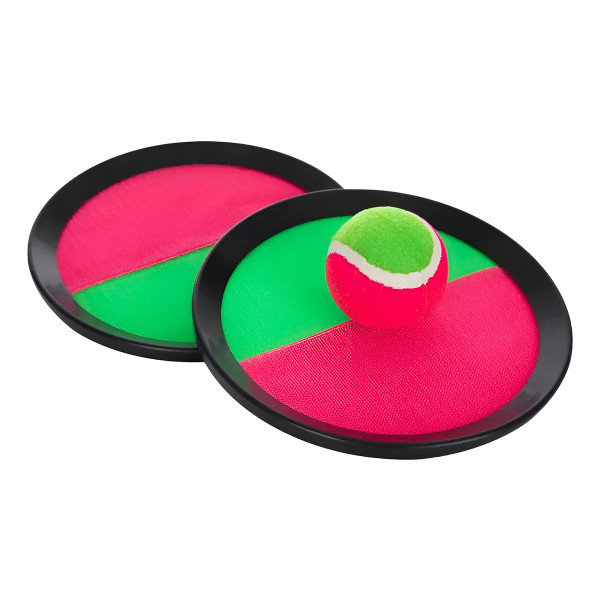 Jogo Pega Bolinha Gruda Velcro Brinquedo Praia Aju...