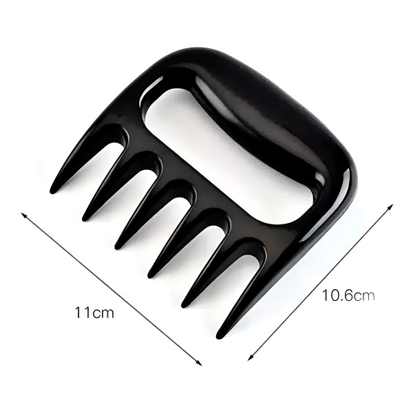 Kit 3 Peças para Churrasco Faca Garra Amolador Preto