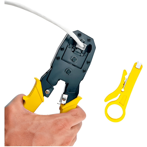 Kit Alicate Crimpar Prensar Desencapador Corte Fio Ferramenta
