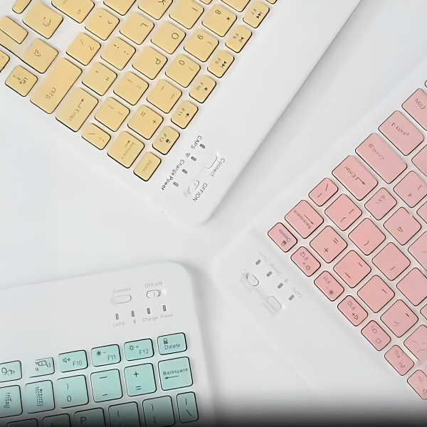 Kit Mini Mouse e Teclado Sem Fio Recarregável Blu...