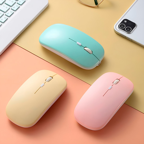 Kit Mini Mouse e Teclado Sem Fio Recarregável Bluetooth