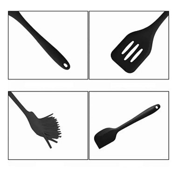 Kit Utensílios de Silicone para Cozinha 5 Peças