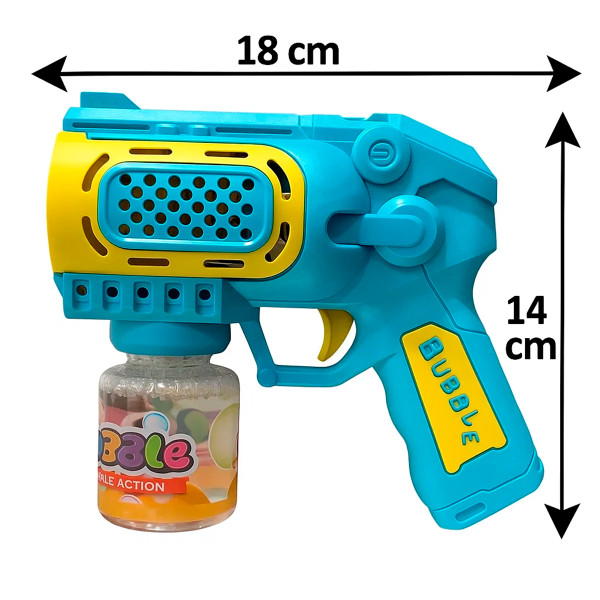 Lança Bolhas de Sabão LED Automático Brinquedo Azul