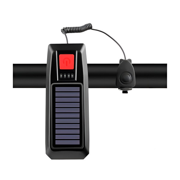 Lanterna Farol Solar Buzina Recarregável Sinalizador
