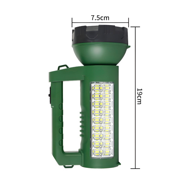 Lanterna Holofote Recarregável 2 em 1 LED Emergência