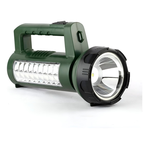 Lanterna Holofote Recarregável 2 em 1 LED Emergência
