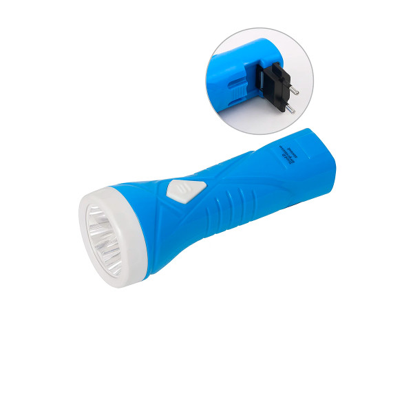 Lanterna Recarregável 5 LEDs Light Tomada Iluminação